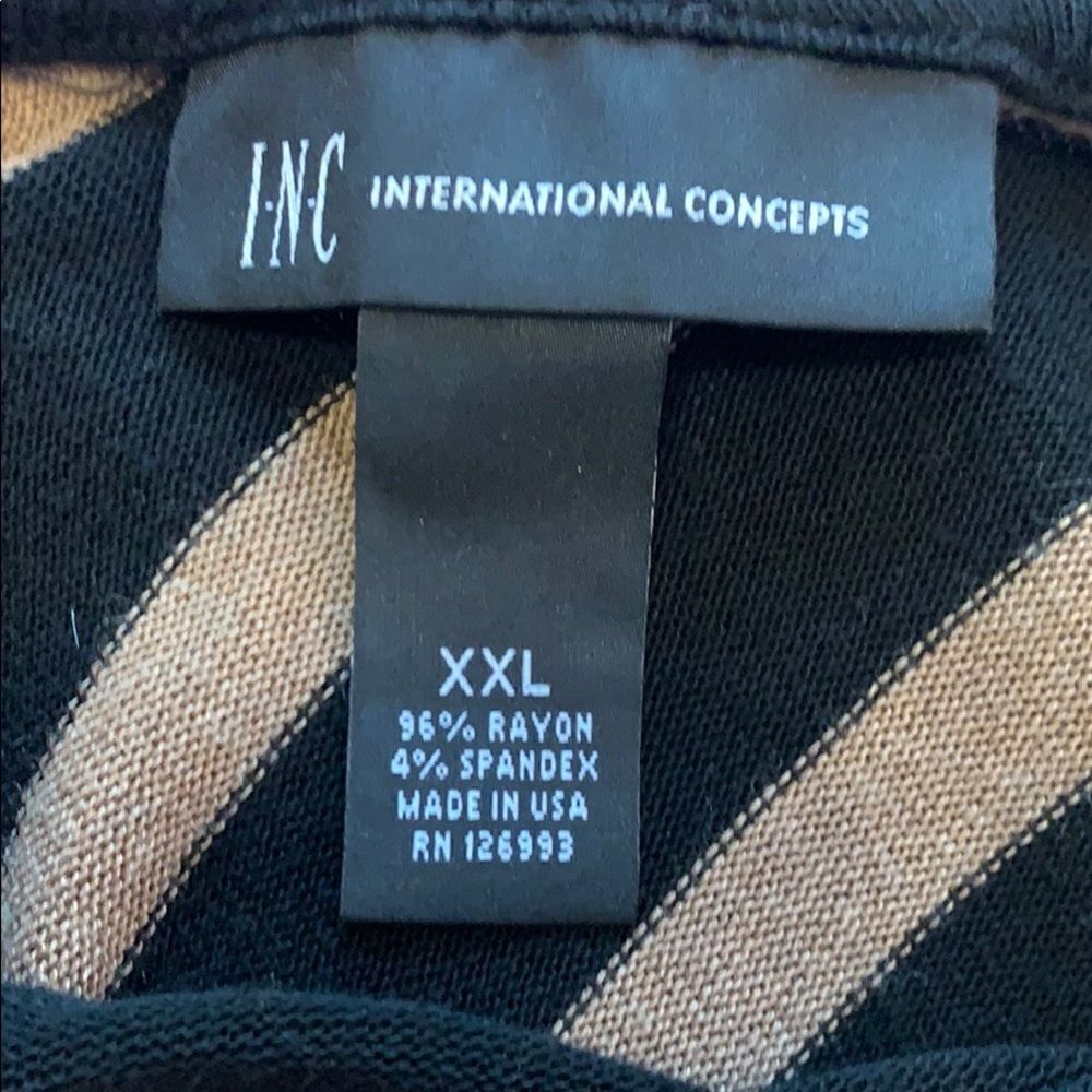 Inc striped v neck tunic - Picture 5 of 5